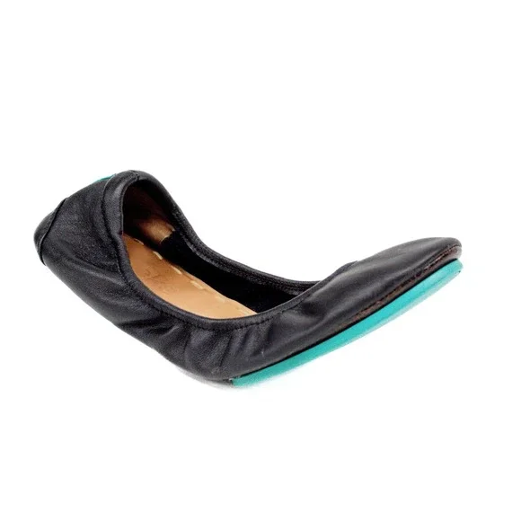 Tieks by Gavrieli Ballet Flats Black Leather Comfort Shoes Women's Size 7